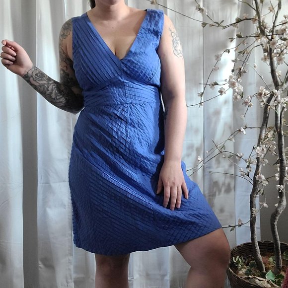 J. Crew Preppy Periwinkle Strapless Tank Dress 8 - Picture 6 of 7